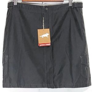Horny Toad Charcoal Go Skirt Almost Black Size 10 NWT